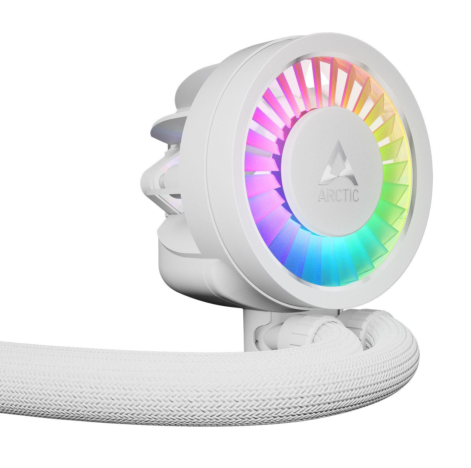 Refrigeração Líquida Tudo-em-Um ARCTIC Liquid Freezer III Pro 280 A-RGB (LGA 1851, LGA 1700, AM4, AM5 - AM4, LGA 1700, LGA 1851 - 120 mm - Branco) — miniatura 4