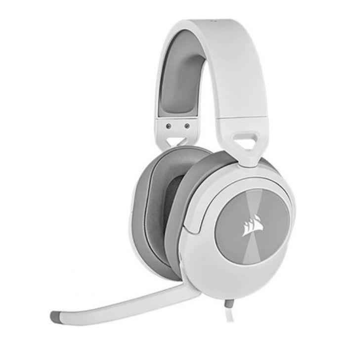 Headset Gaming CORSAIR HS55 Stereo (Binaural - Com fios - Circum-aural - Branco) — miniatura 2