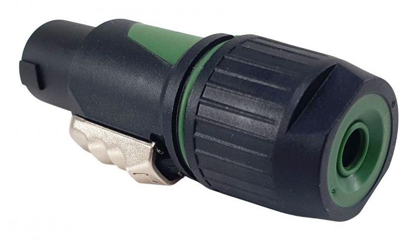 Conetor de Cabos EQUIP 147932 (4-Pole speakON - Preto e Verde)