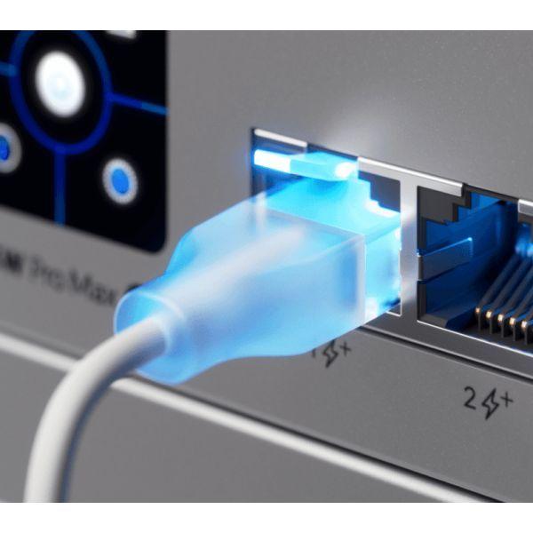 Cabo de Rede UBIQUITI UACC-CABLE-PATCH-EL-2M-W (2 m - Cat6 - RJ-45 macho - Branco translúcido) — miniatura 3