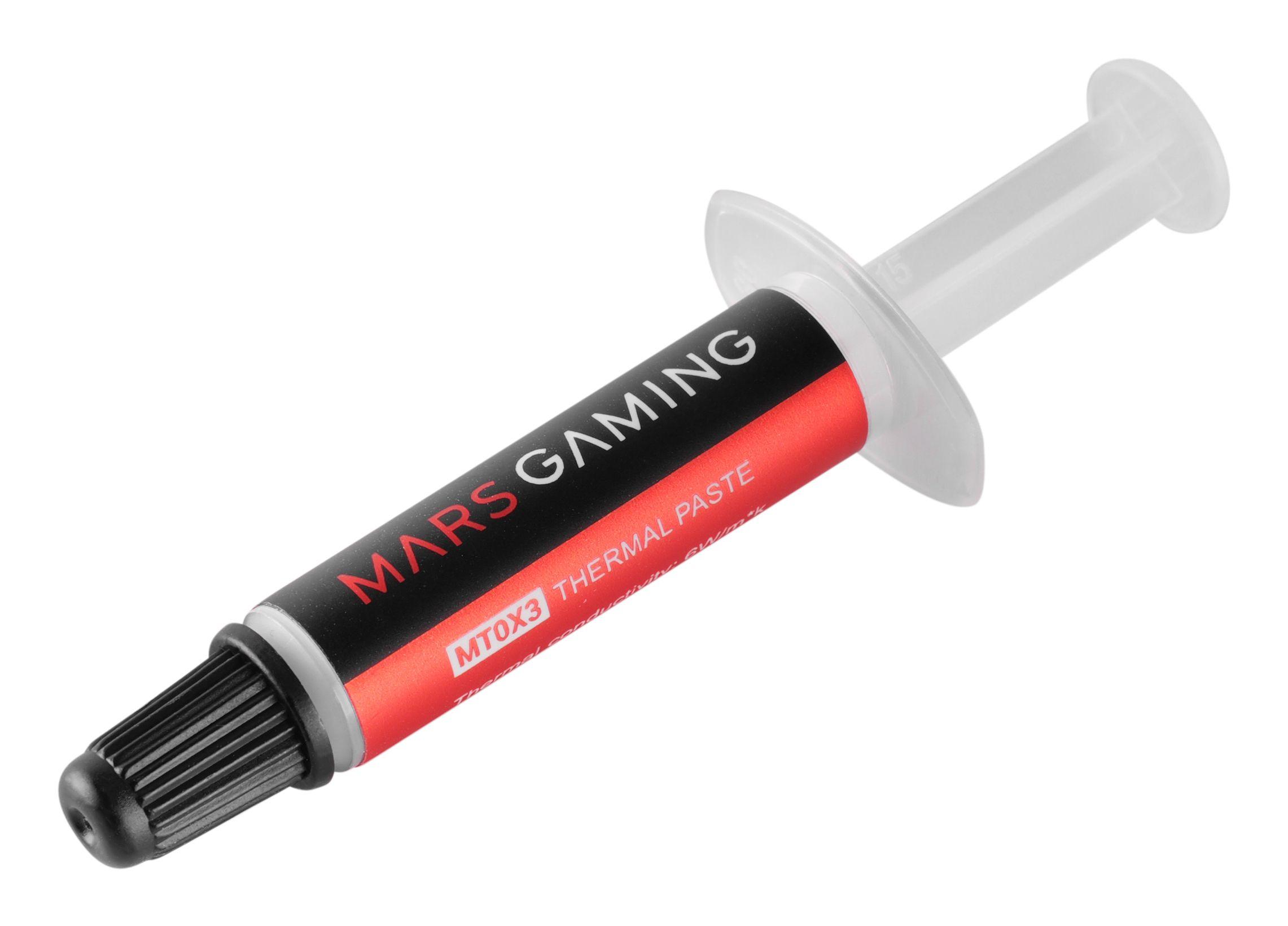 Pasta Térmica MARS GAMING MT0X3 (Seringa - Cola térmica - 6 W/m·K - Cinzento), miniatura 7