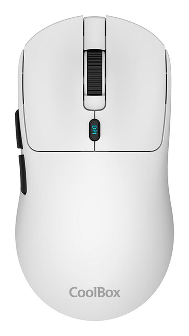 Rato COOLBOX W03 (Mão direita - 10000 DPI - Ótico - Branco)