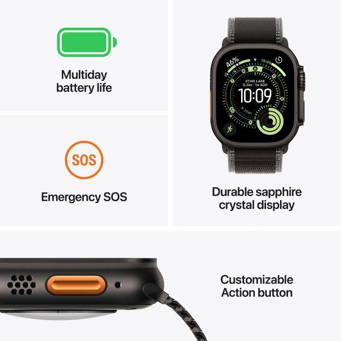 Smartwatch APPLE Watch Ultra 3 (49 mm - Titânio Preto) — miniatura 3