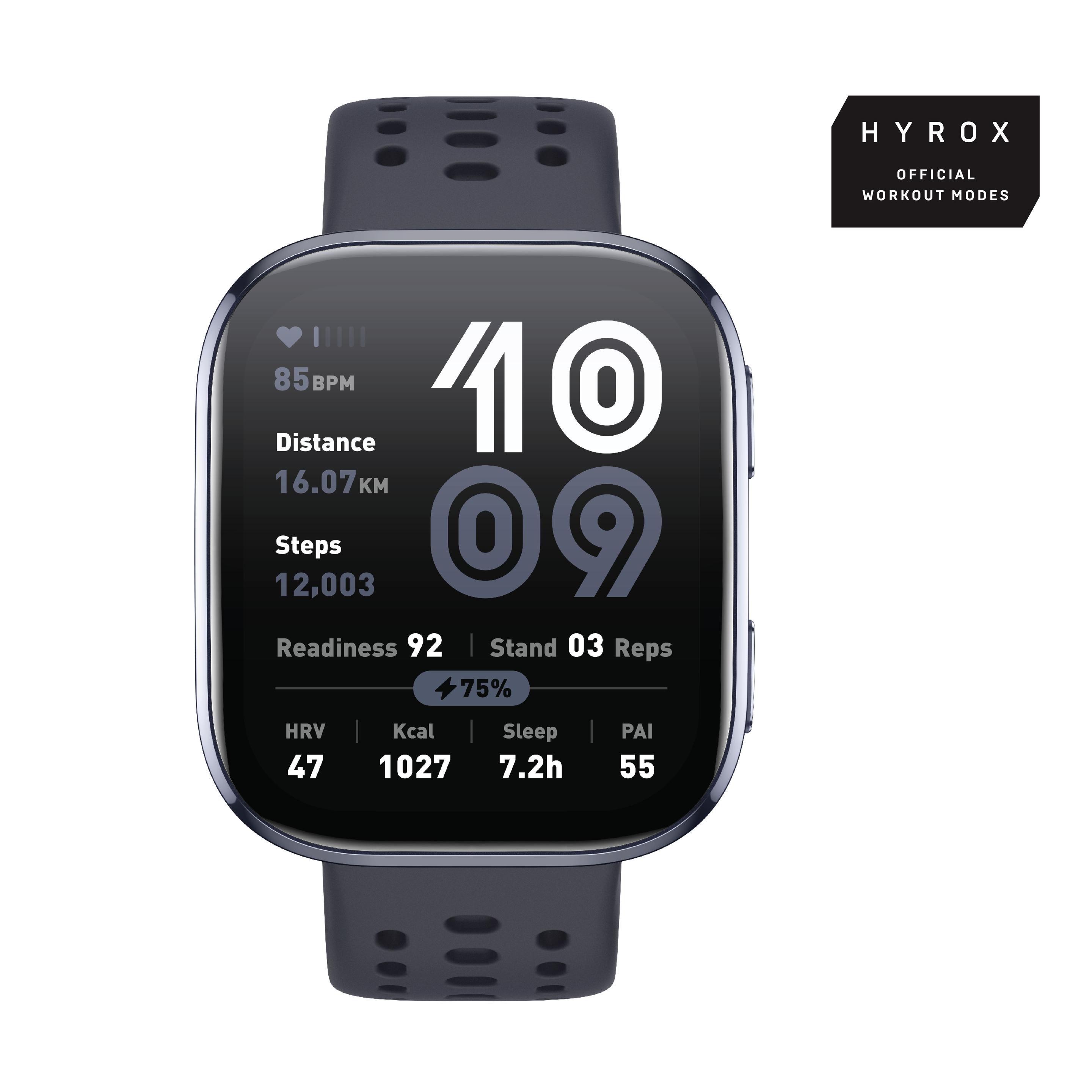 Smartwatch AMAZFIT Bip 6 (Quadrada - Amazfit OS - OLED - Preto)