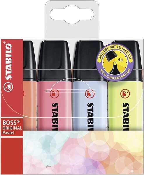 Marcadores Fluorescentes STABILO BOSS ORIGINAL 70 Pastel (Plástico)