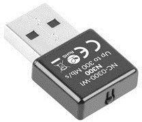Adaptador USB Wi-Fi LANBERG NC-0300-WI (300 Mbit/s - 2400 Mbit/s - Preto), miniatura 2