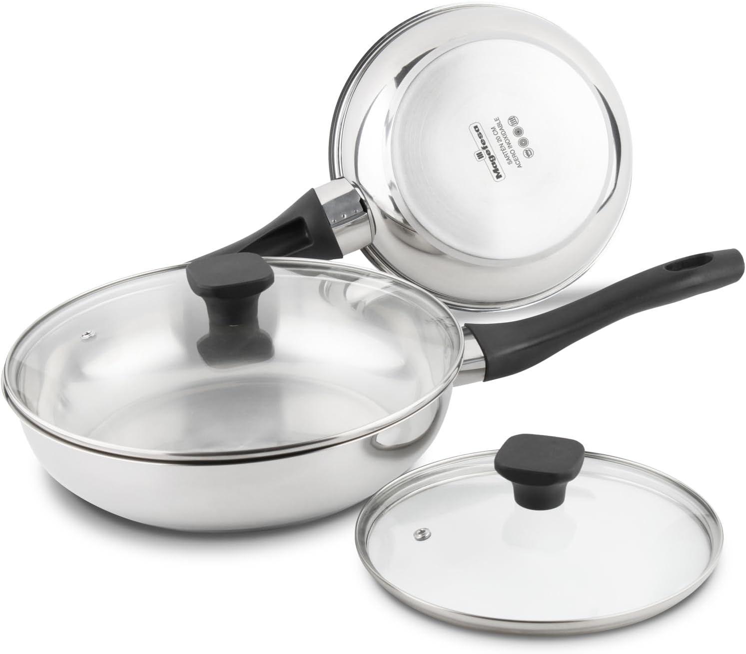 Lote de Frigideiras MAGEFESA SANTE (Vidro - 20 cm e 26 cm)