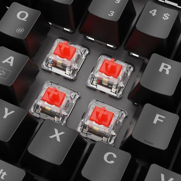 Teclado SHARKOON SKILLER SGK20 (Alemão - Huano Red - USB - Preto), miniatura 2