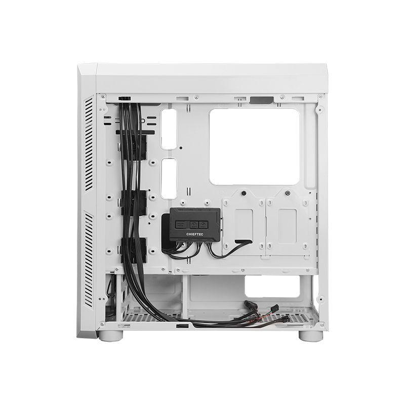 Caixa de PC CHIEFTEC GL-03W-OP (ATX, Micro ATX, Mini-ITX - Midi Tower - Aço carbono, Vidro temperado - Branco) — miniatura 7