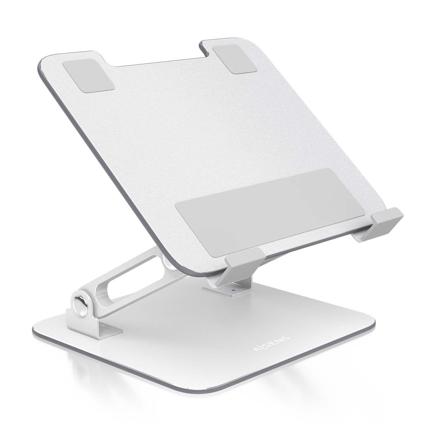 Suporte de Secretária AISENS LPS4L-339 para Portátil e Tablet (33 cm - 2 kg - Prateado)