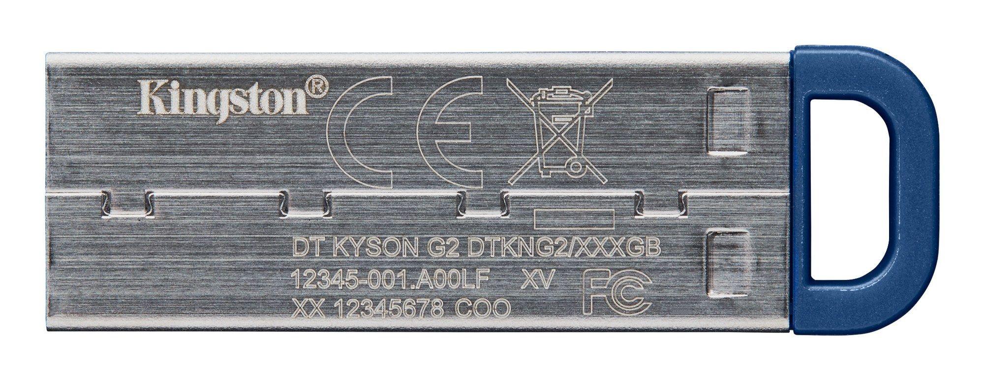 Pen USB KINGSTON DataTraveler Kyson 64GB (USB Type-A - 3.2 Gen 1 - Sem tampa - Aço inoxidável), miniatura 3