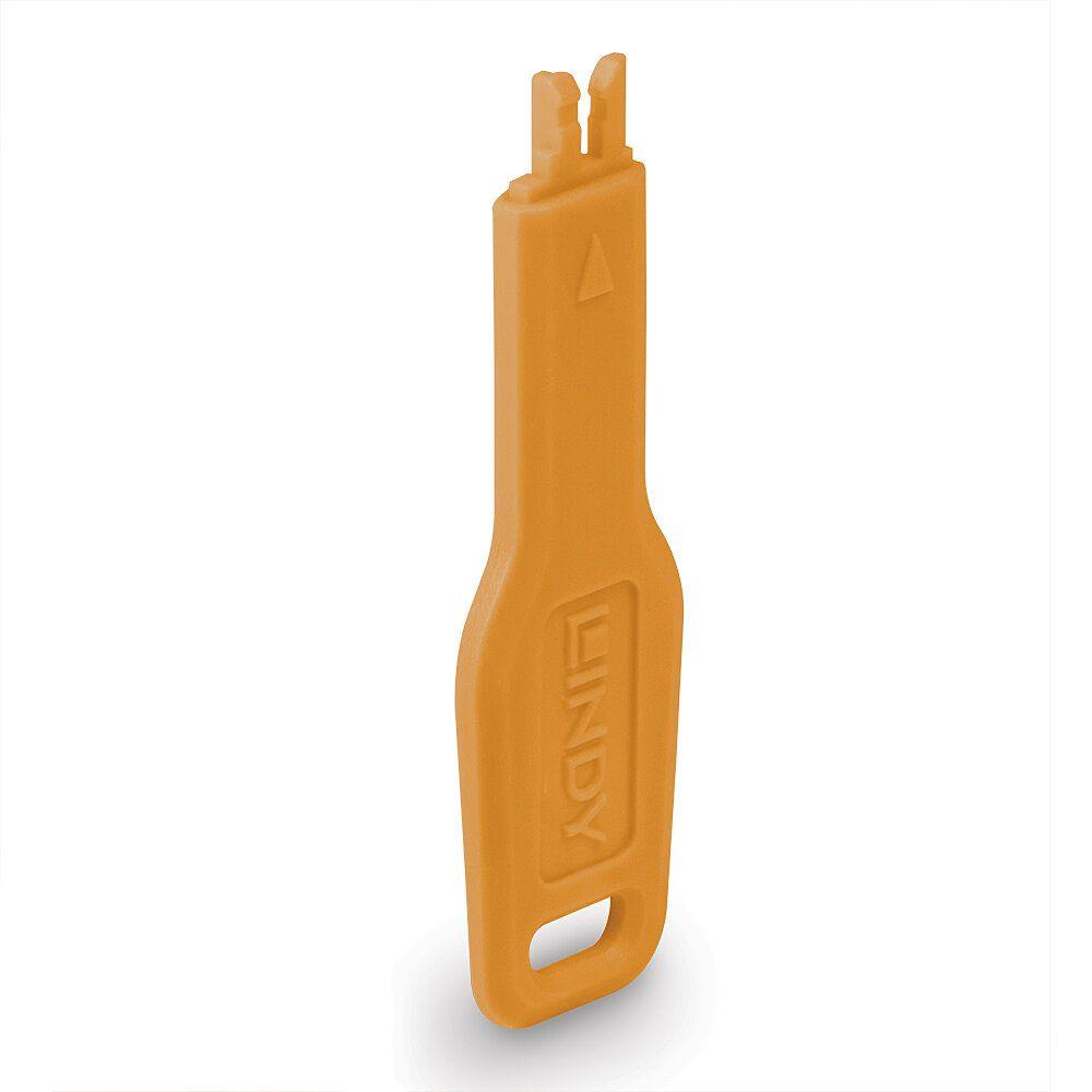 Chave para Bloqueador de Porta RJ45 LINDY 47896 (1 chave - Laranja)