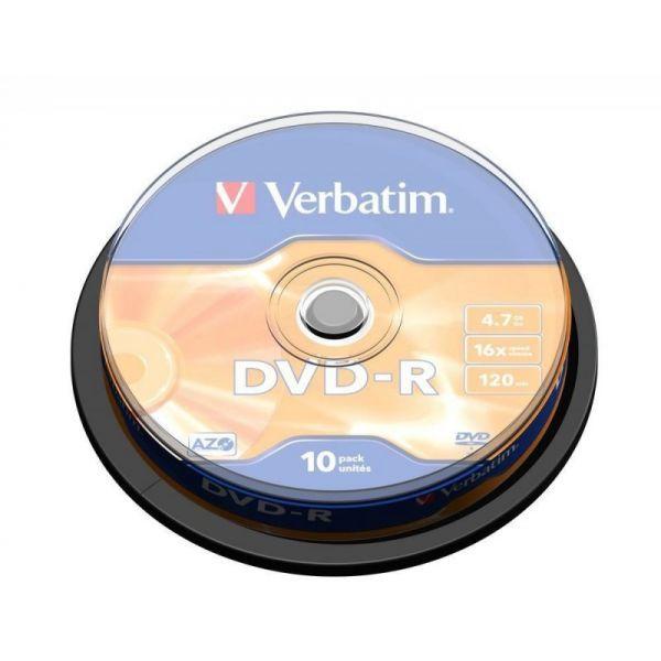 Discos Graváveis VERBATIM DVD-R (4,7 GB - 16x - Pack de 10) — miniatura 4