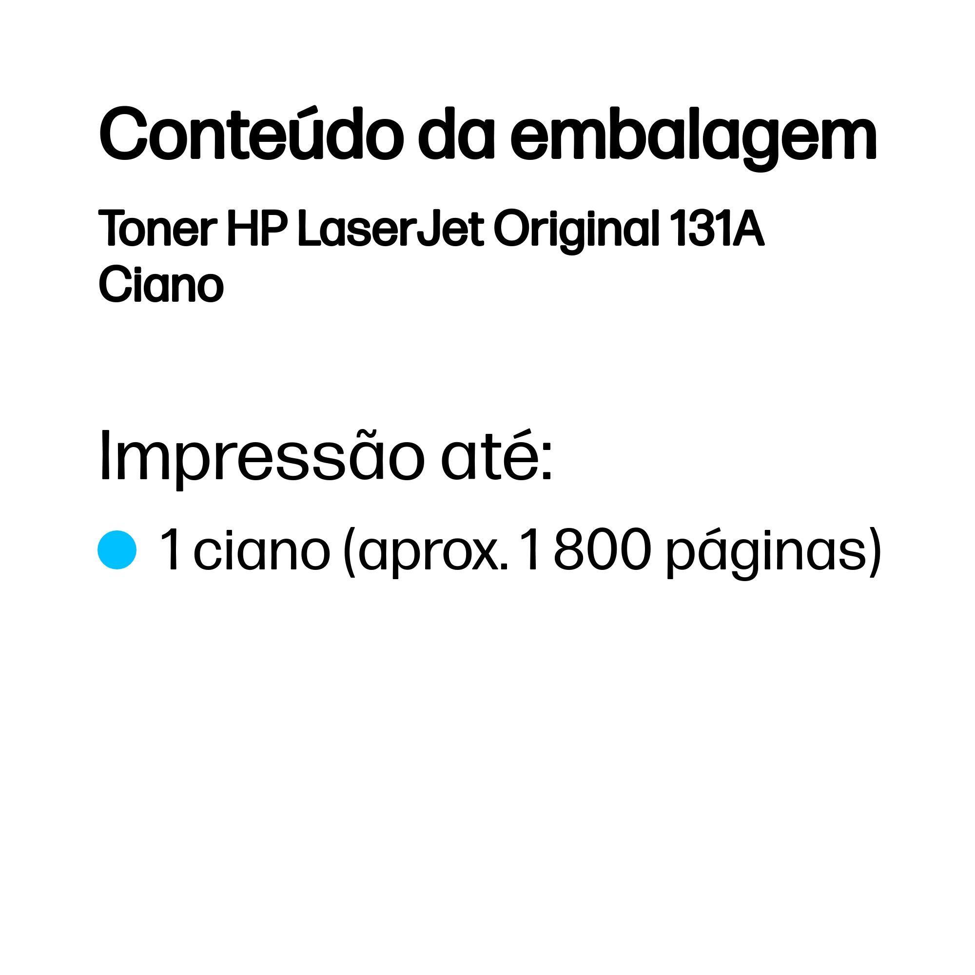 Toner HP 131A CF211A (1800 páginas - Ciano), miniatura 3