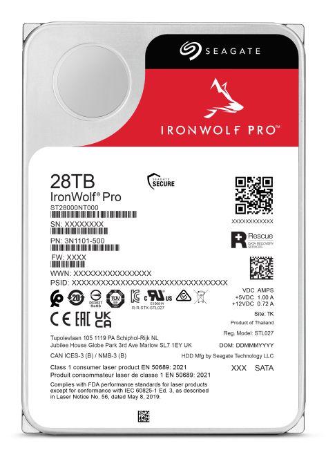 Disco Rígido Interno SEAGATE IronWolf Pro ST28000NT000 (28 TB - 3.5" - Serial ATA III) — miniatura 4