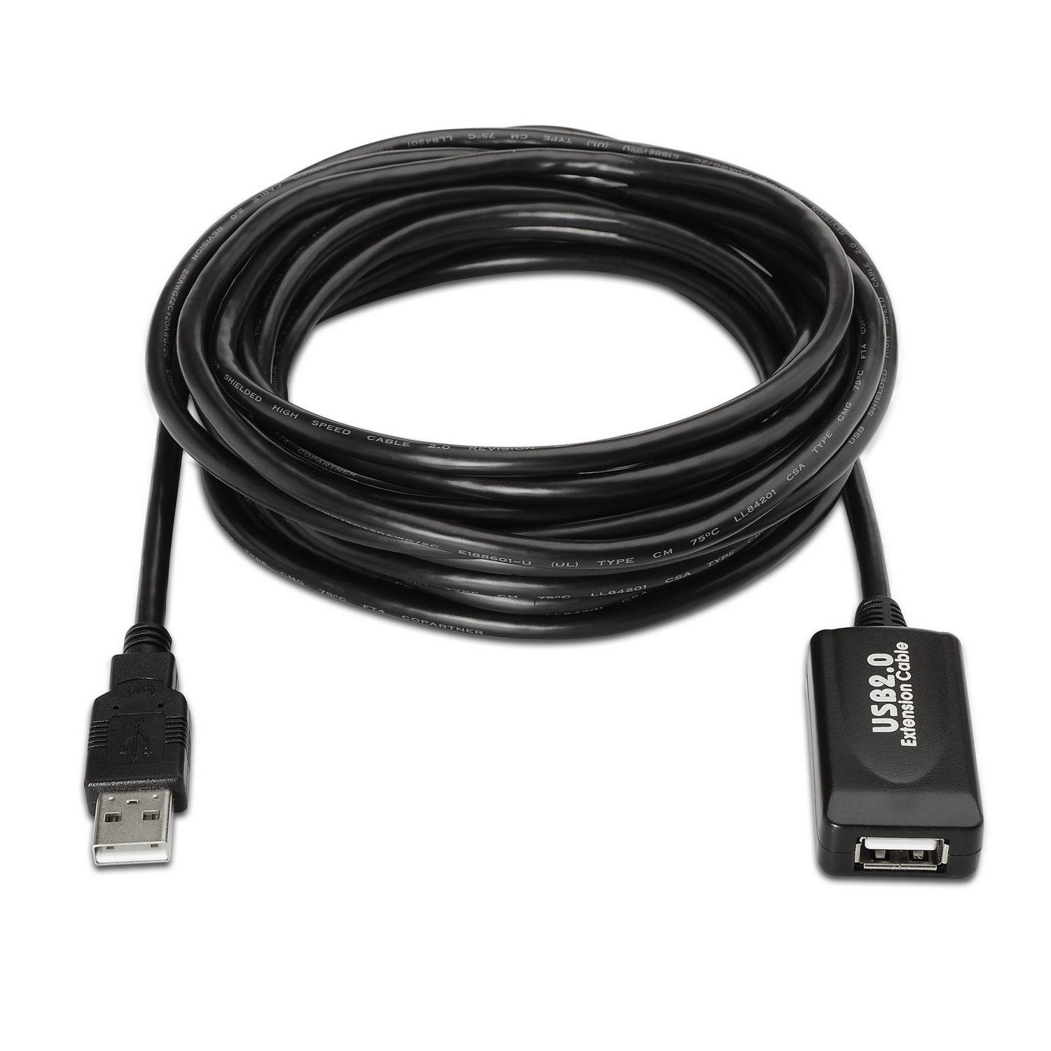 Cabo de Extensão USB AISENS A101-0019 (10 m - USB Tipo A - Preto), miniatura 2