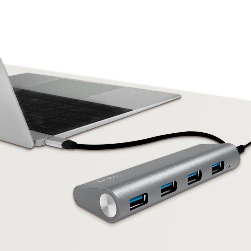 Hub USB-C LOGILINK UA0309 (Cinzento) — miniatura 4
