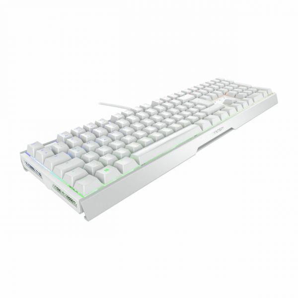 Teclado CHERRY XTRFY MX 3.1 (DE - CHERRY MX2A Brown - Completo - Branco/Prateado) — miniatura 4