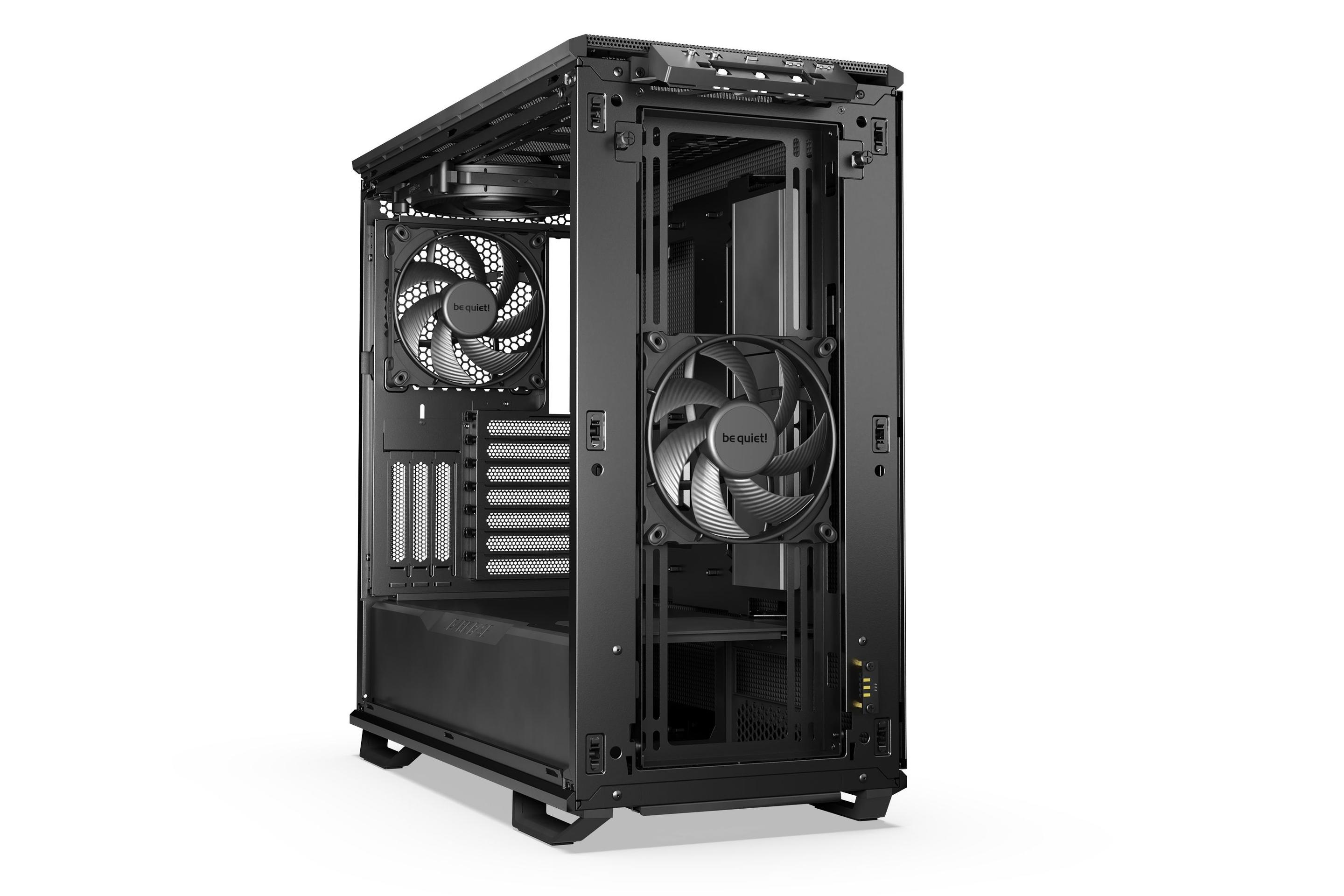 Caixa PC BE QUIET! Dark Base 701 (ATX, EATX, micro ATX, Mini-ITX - ATX, PS2 - Midi Tower - Preto) — miniatura 3