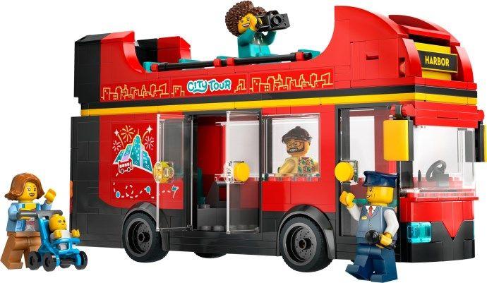 LEGO 60407 City Autocarro Turístico Vermelho de 2 Pisos (7+ anos - 384 peças), miniatura 2
