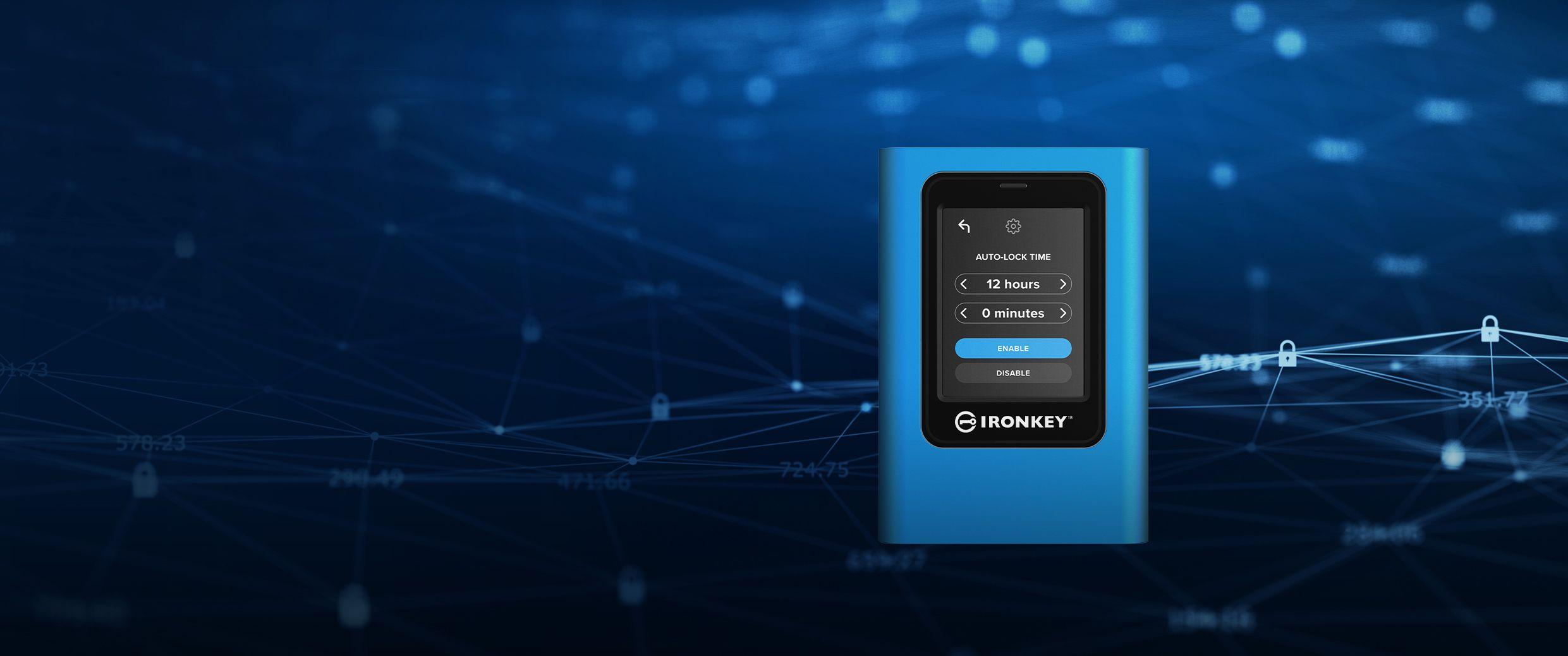 SSD KINGSTON IronKey Vault Privacy 80 IKVP80ES/960G (960 GB - 2,5 polegadas - USB 3.2 Gen 1 - Azul) — miniatura 14