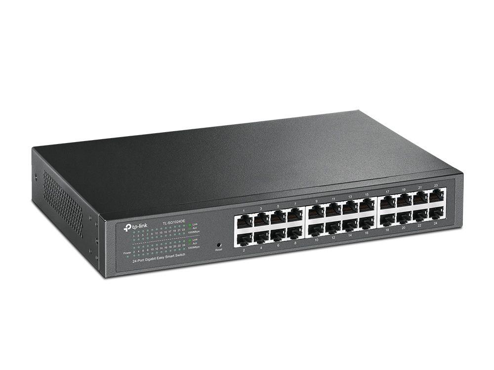 Switch TP-LINK TL-SG1024DE V2 (Gigabit Ethernet - 4,1 MB - 48 Gbit/s - Preto) — miniatura 2