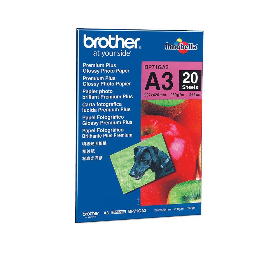 Papel Fotográfico BROTHER BP71GA3 (Azul/Vermelho)
