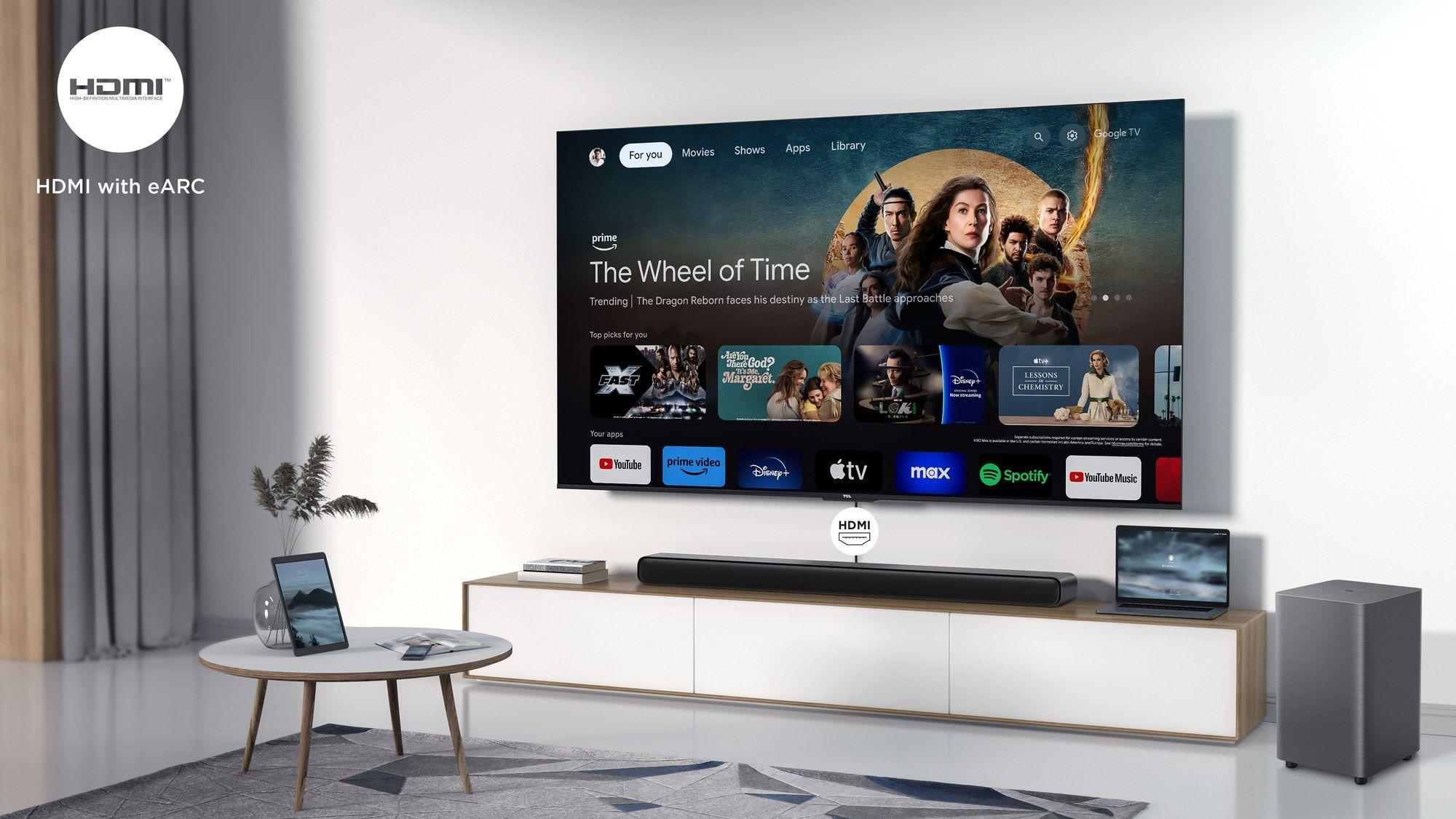 Barra de Som TCL S55HE (60 W - Com fios e sem fios - Titânio), miniatura 6