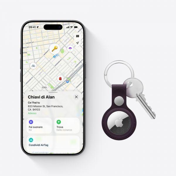 Localizador APPLE AirTag 2.ª Geração (iOS 26, iPadOS 26 - Branco e Prateado) — miniatura 3