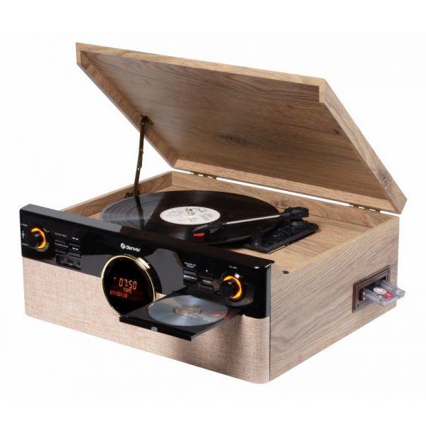 Gira-Discos DENVER MRD-180 (18 W - Castanho)