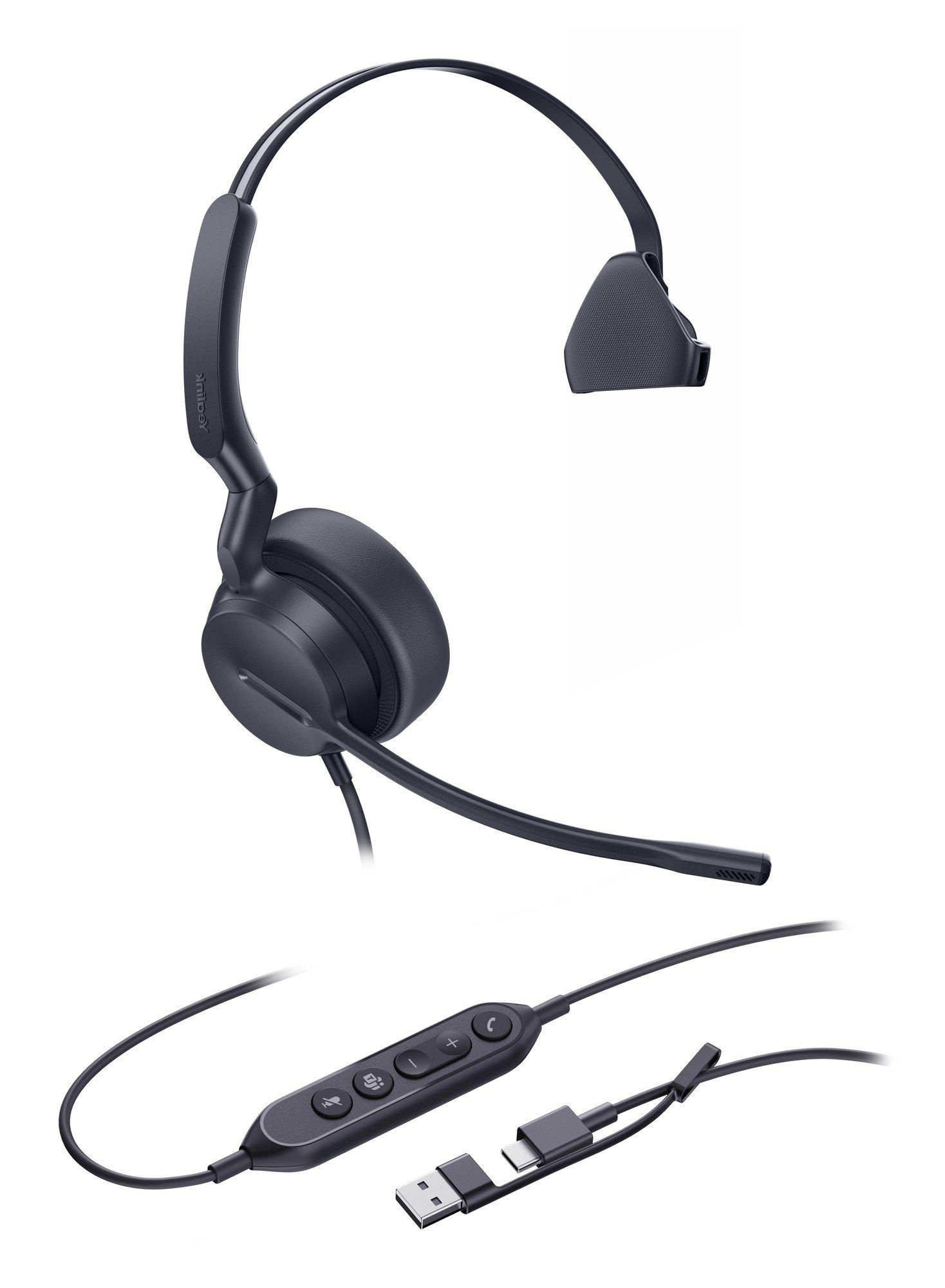 Auscultadores Mono YEALINK UH42 Mono Teams (Monofónico - Com fios - Supra-aural - Preto)