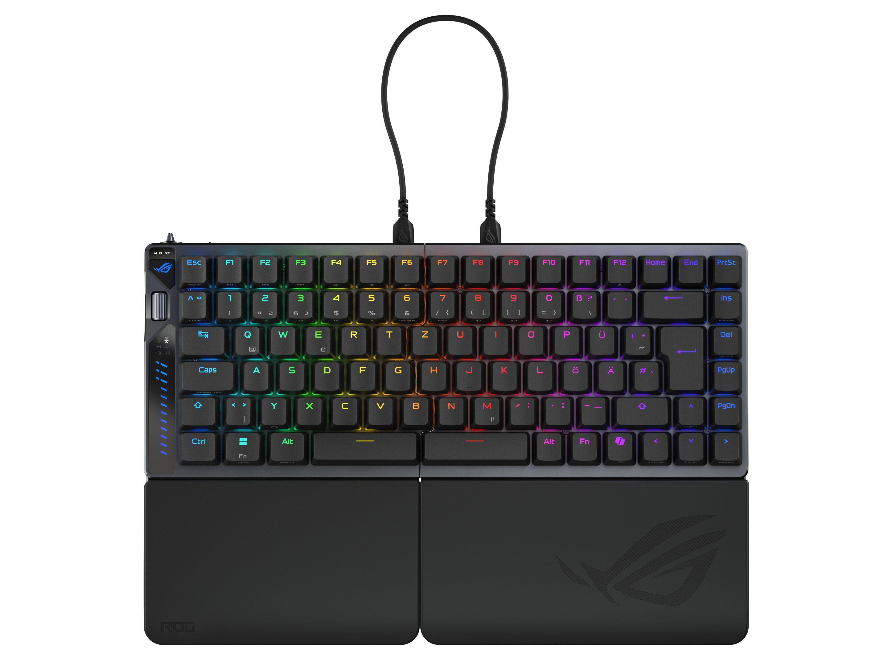 Teclado ASUS ROG Falcata (Alemão - Interruptor magnético-mecânico - 75% - Preto)