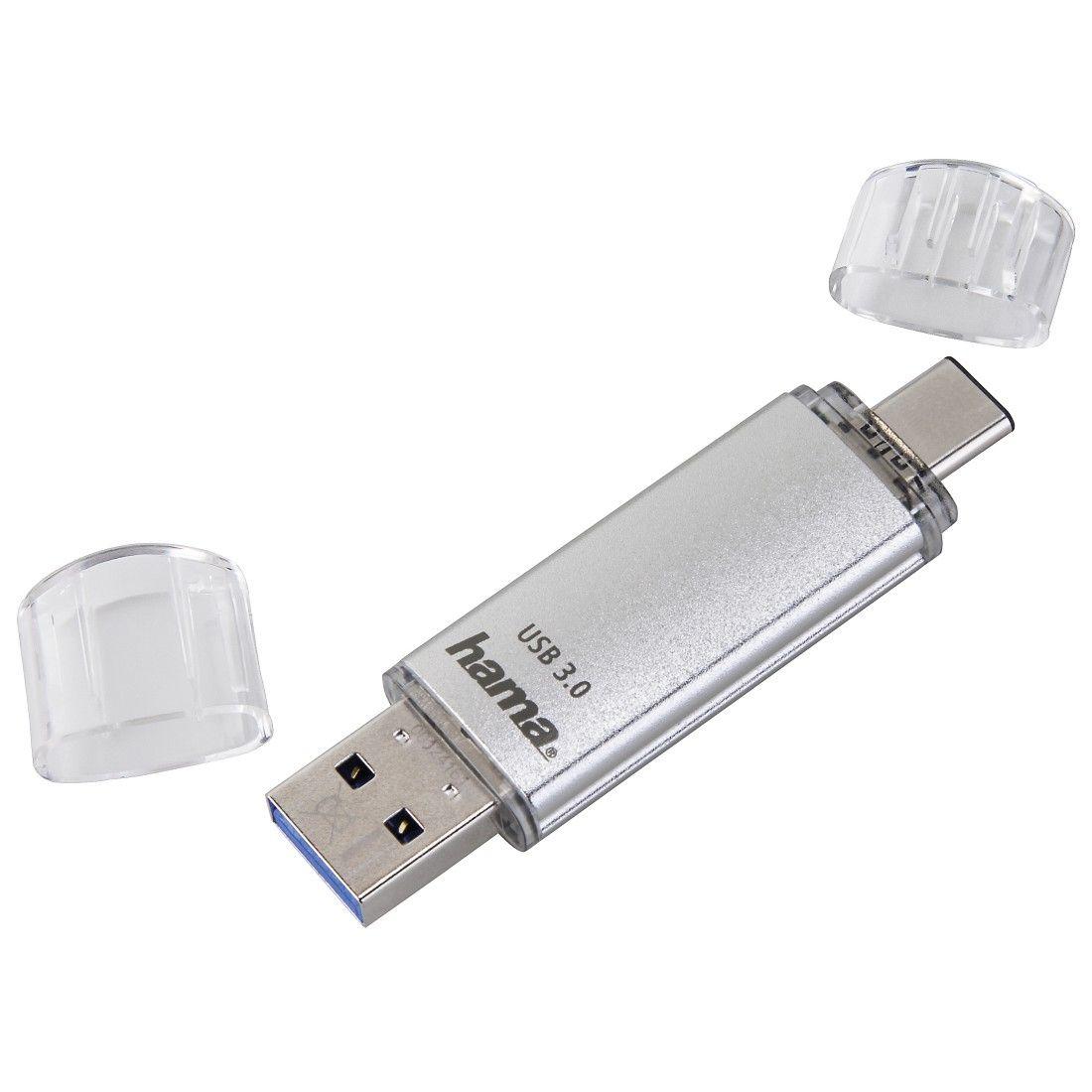 Pen USB HAMA C-Laeta (16 GB - USB Type-A / USB Type-C - 3.2 Gen 1 - Prateado), miniatura 2