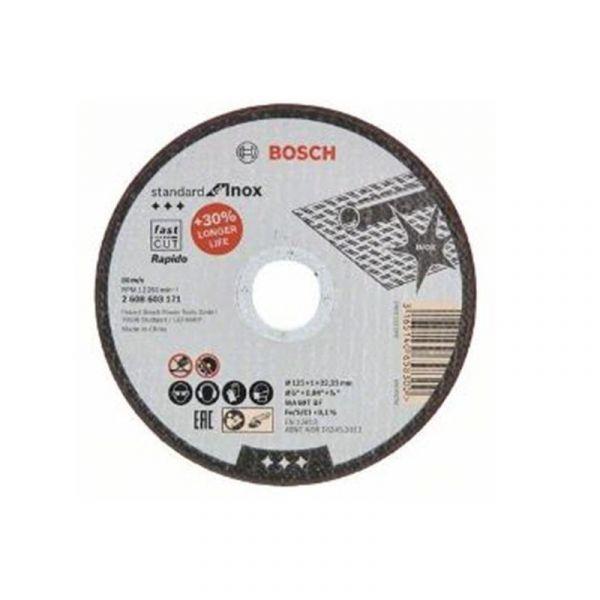 Discos de Corte BOSCH 2608603255 (125 x 1 mm - Pack de 10), miniatura 2