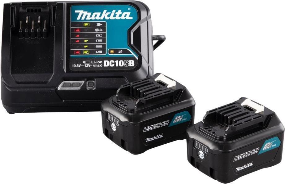 Kit de Baterias e Carregador MAKITA 191L68-0 (Preto/Azul)