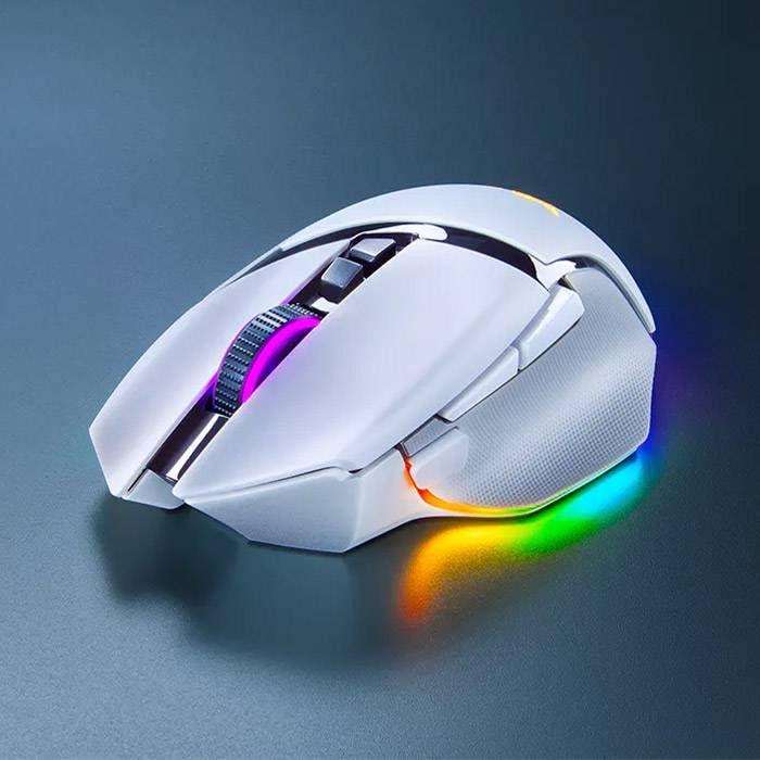 Rato RAZER Basilisk V4 Pro (Ergonómico - Até 50.000 DPI - Bluetooth - Branco) — miniatura 3