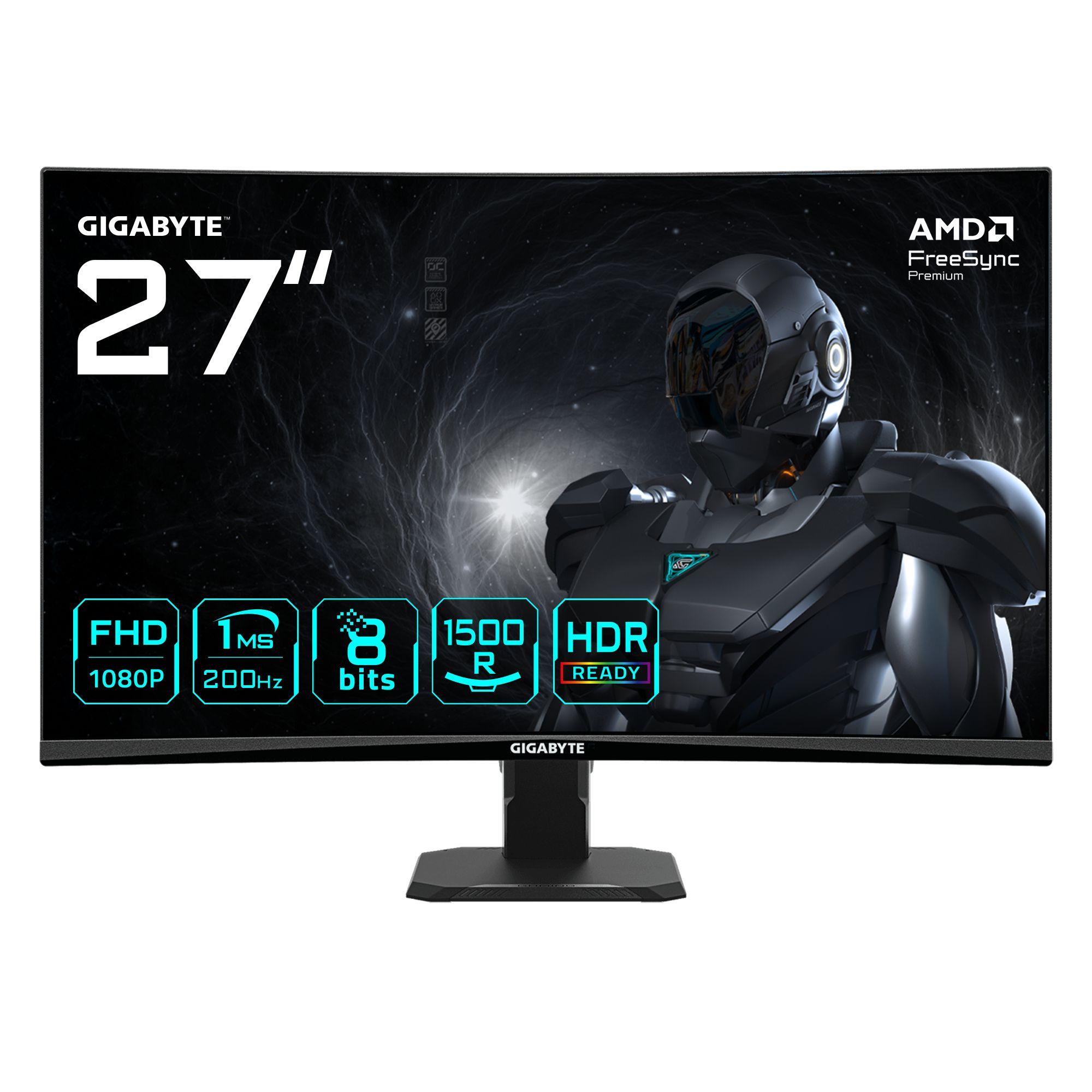 Monitor GIGABYTE GS27FCA (27" - VA - 200 Hz - Preto)