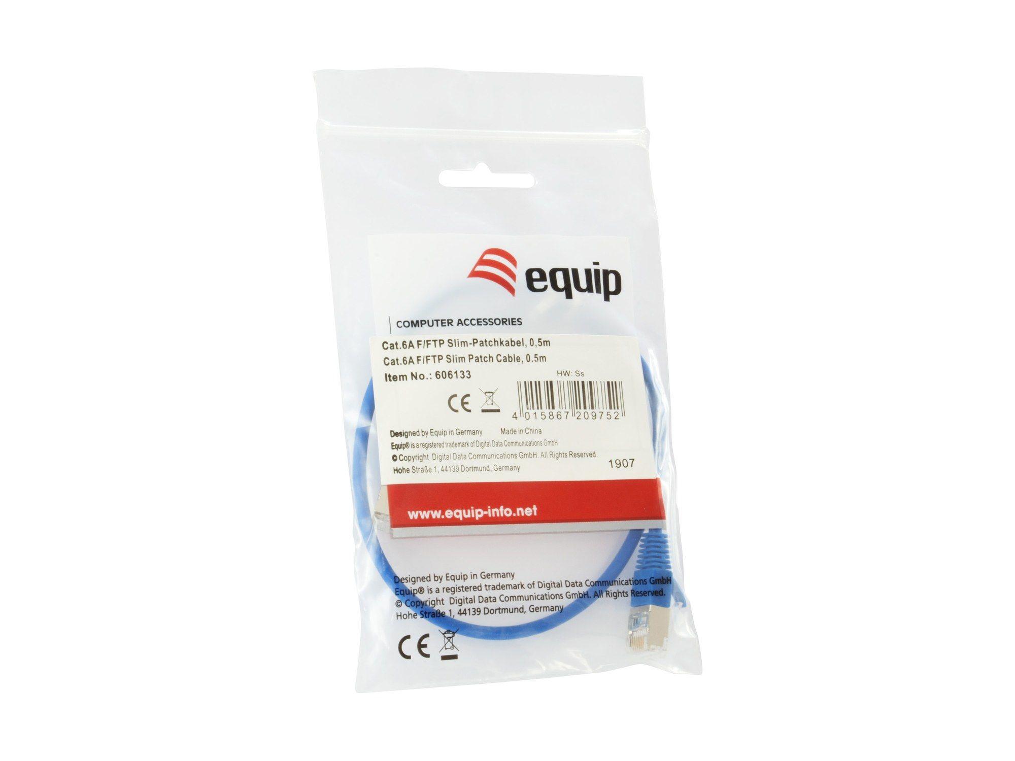 Cabo de Rede RJ45 EQUIP 606133 (0,5 m - Cat6A - RJ-45 macho - Azul), miniatura 4