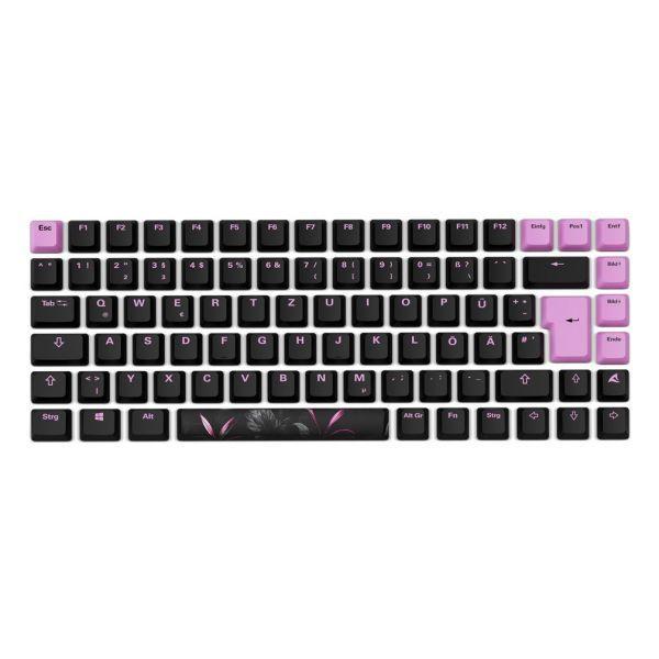 Teclado SHARKOON SKILLER SGK50 S3 Design Bundle D2 (Internacional - Mecânico - 75% - Preto/Roxo) — miniatura 3