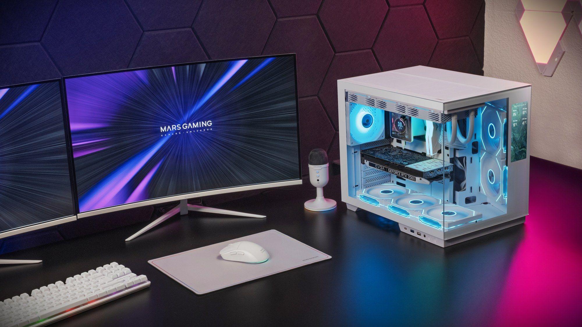 Caixa ATX MARS GAMING MC-MIRAGE (Ecrã IPS 7,2″ - Branco) — miniatura 10