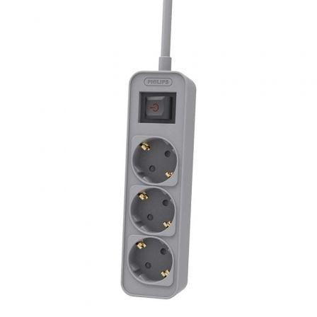Régua de Tomadas PHILIPS CHP2134G/12 (Schuko - Cinza)