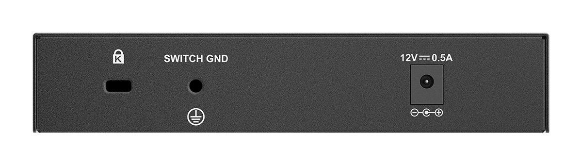 Switch D-LINK DMS-107/E (Gigabit Ethernet - 10/100/1000/2500 Mbit/s - 2 MB - Preto) — miniatura 3