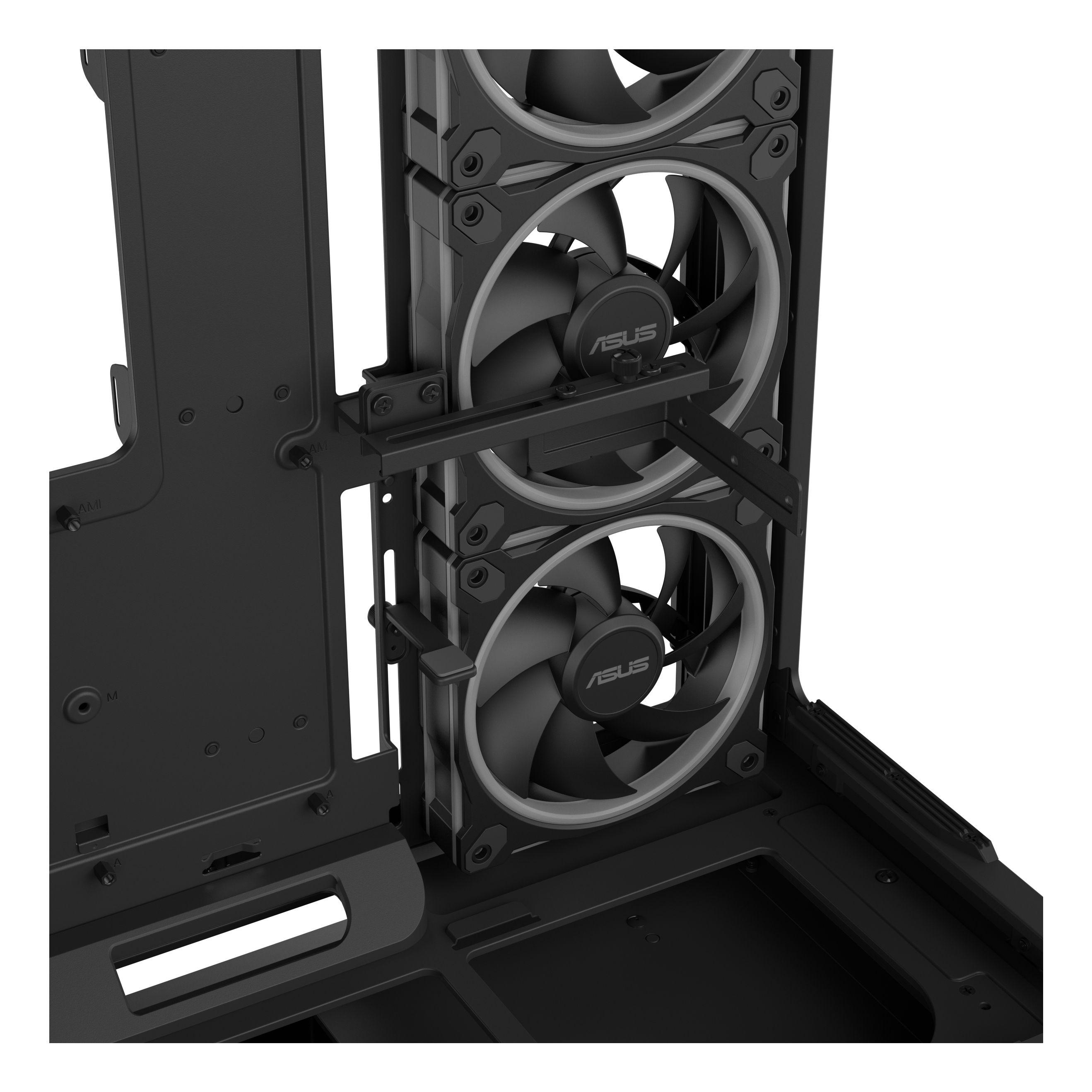 Caixa PC ASUS PRIME AP304 TG ARGB (Mini-ITX, ATX, micro ATX - 17,5 cm - 42 cm - Preto) — miniatura 16