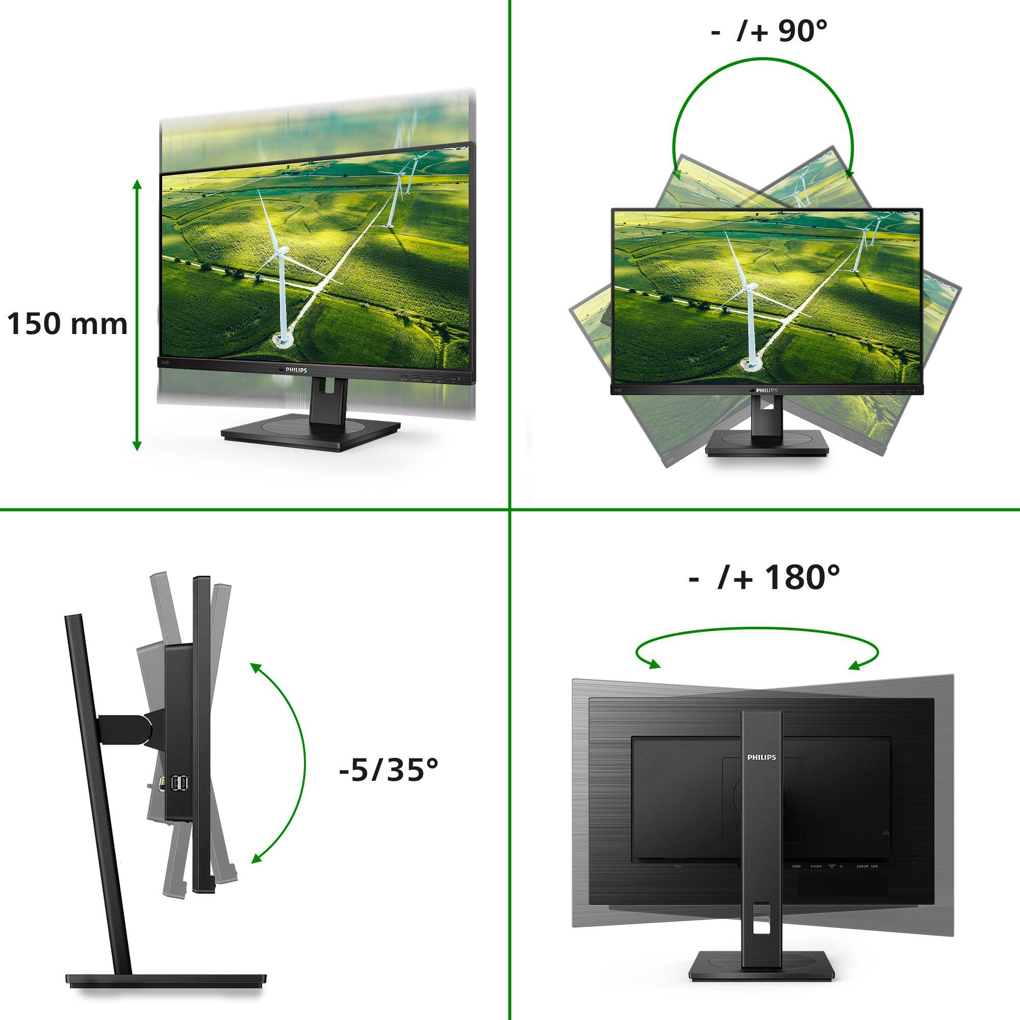 Monitor PHILIPS 272B1G/00 (27" - IPS - 75 Hz - Preto), miniatura 3