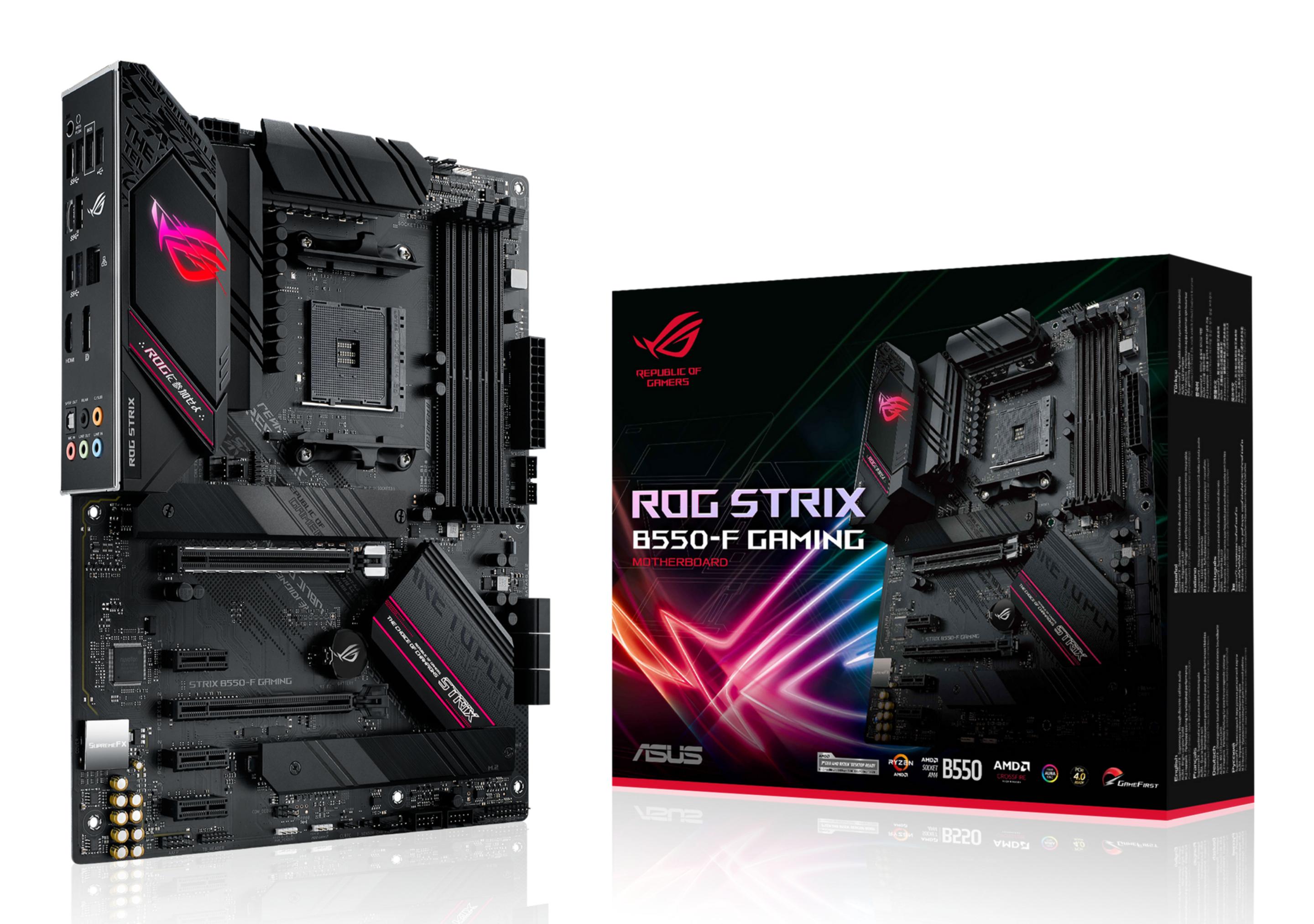 Motherboard ASUS ROG Strix B550-F Gaming (AM4 - AMD Ryzen 3000 Series - ATX - Preto)