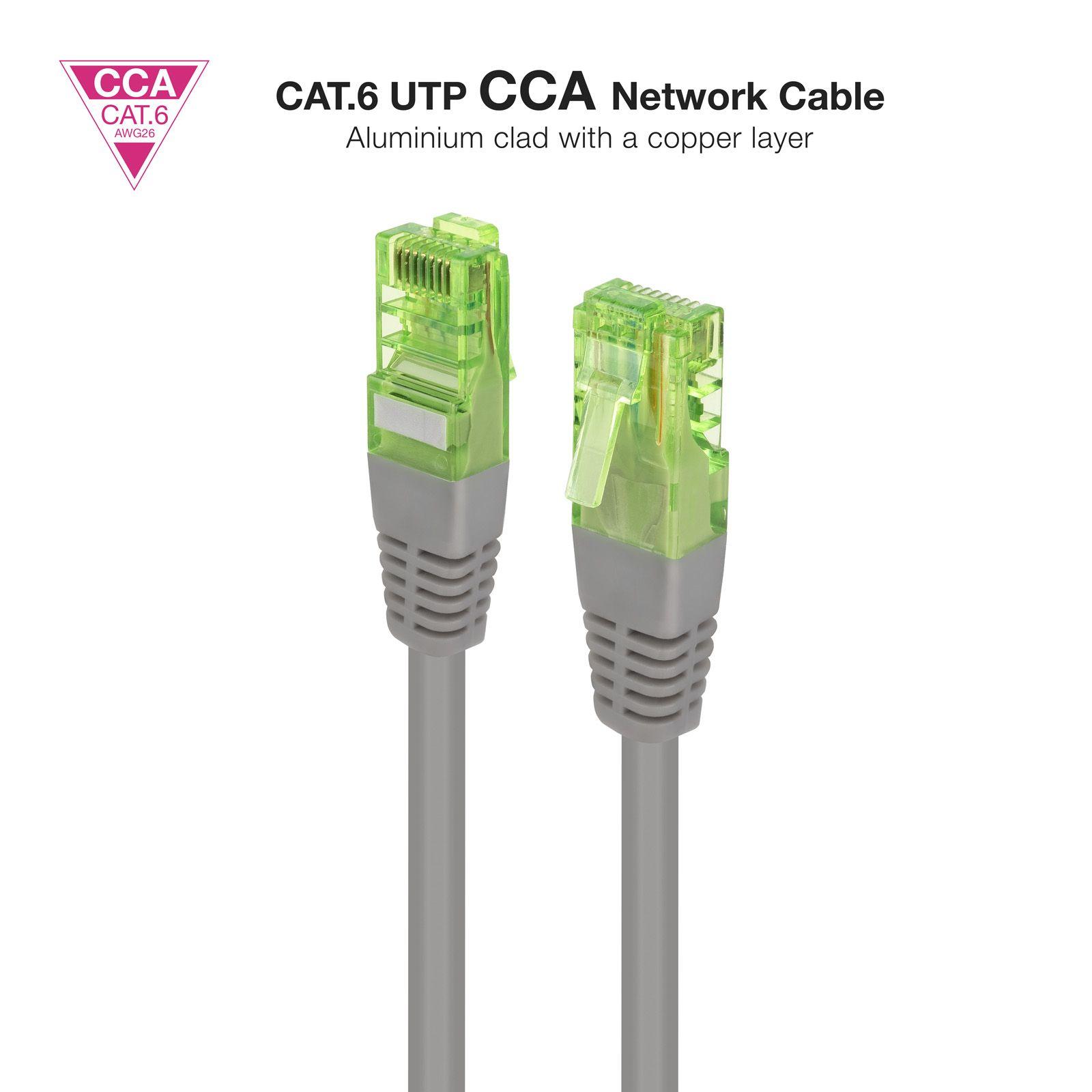 Cabo de Rede RJ45 NANOCABLE 10.20.1400-L30 (0,3 m - Cat6 - RJ-45 - Cinzento), miniatura 2