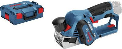 Plaina Elétrica Sem Fios BOSCH GHO 12V-20 Professional (Azul, Preto e Vermelho)