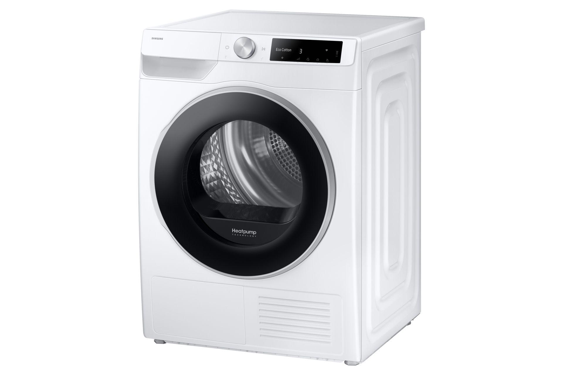 Máquina de Secar Roupa Independente SAMSUNG DV90DG6845LEU3 (9 kg - Bomba de calor - Direita - Branco), miniatura 3