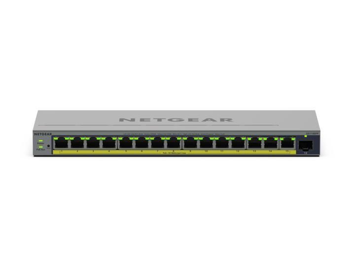 Switch NETGEAR GS116EPP-100EUS (Gigabit Ethernet - 1000 Mbit/s - 4,1 MB - Cinzento) — miniatura 5