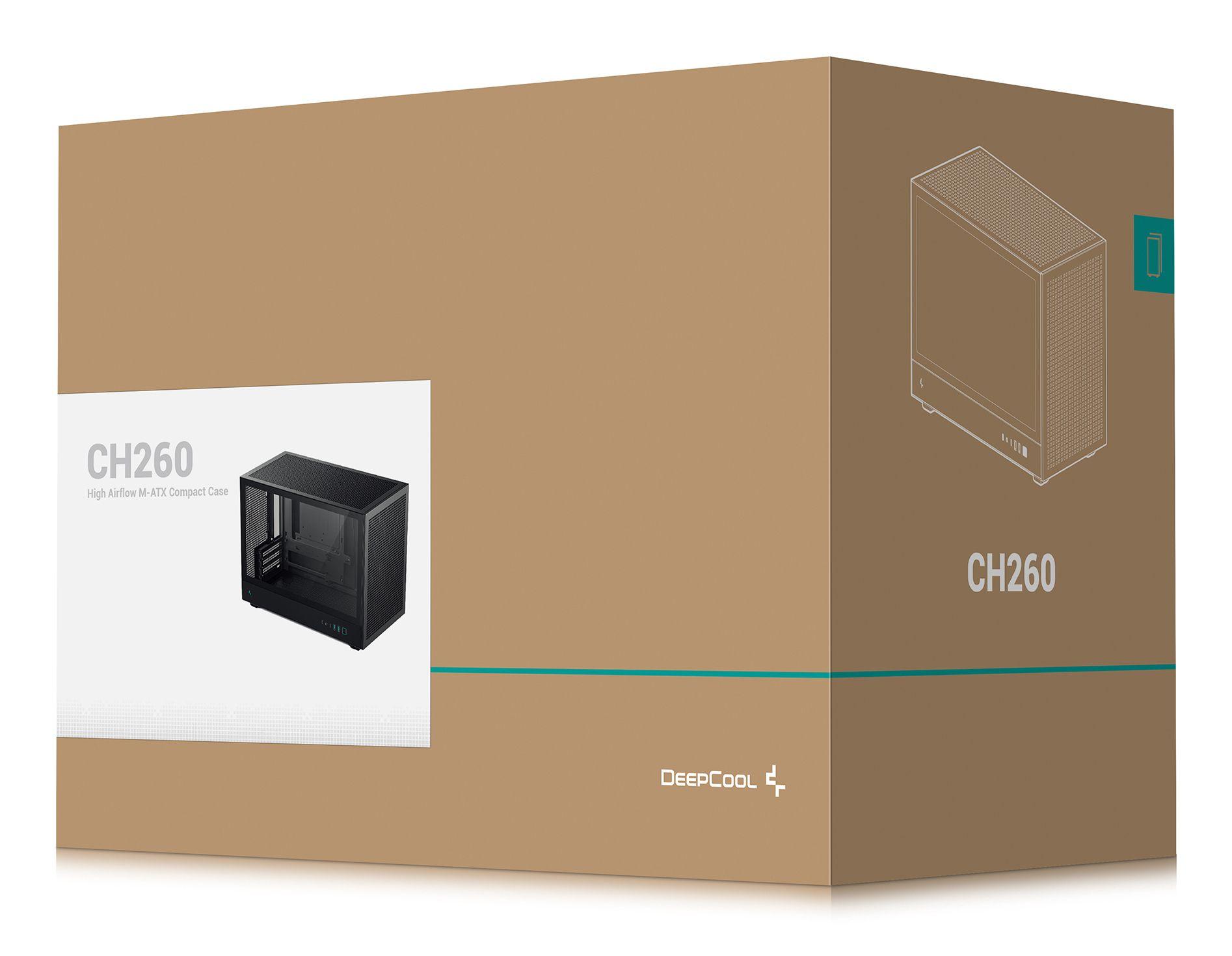 Caixa PC DEEPCOOL CH260 (micro ATX, Mini-ATX, Mini-ITX - PS2 - Micro Tower - Preto) — miniatura 11